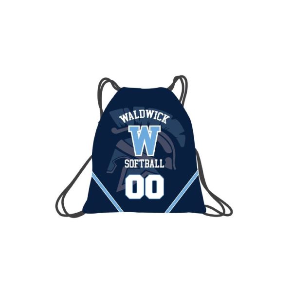 Waldwick Softball Sublimated Drawstring Bag